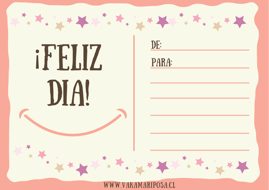 Tarjeta Feliz Dia Smile